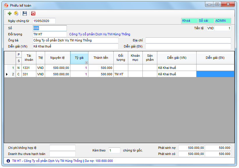 3TSoft - Hàng về trước, hóa đơn về sau