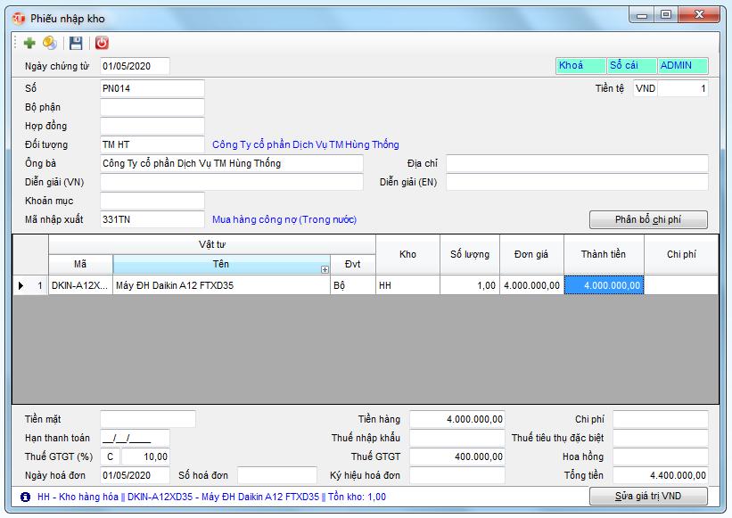 3TSoft - Hàng về trước, hóa đơn về sau