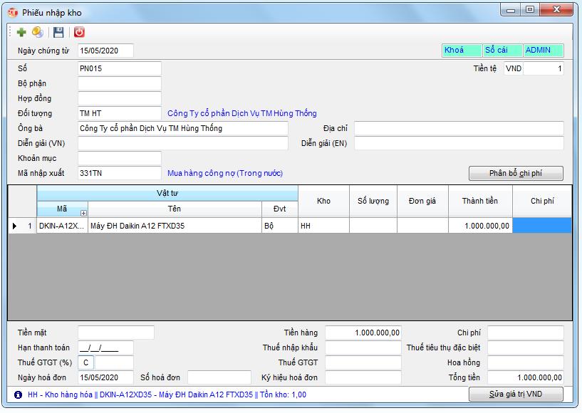3TSoft - Hàng về trước, hóa đơn về sau