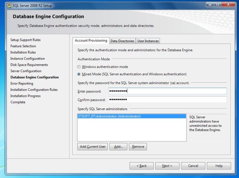 H ng d n s d ng h ng d n c i t sql 2008 3tcloud ph n m m k 