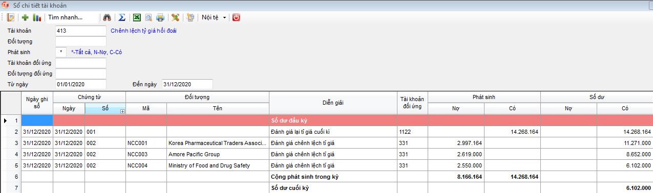 3TSoft – Hướng dẫn đánh giá chênh lệch tỷ giá cuối kỳ.