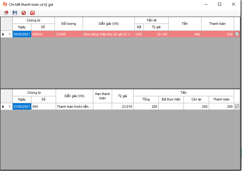 3TSoft - Hướng dẫn theo dõi chênh lệch tỷ giá (Phần III)