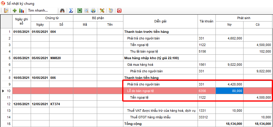 3TSoft - Hướng dẫn theo dõi chênh lệch tỷ giá (Phần III)