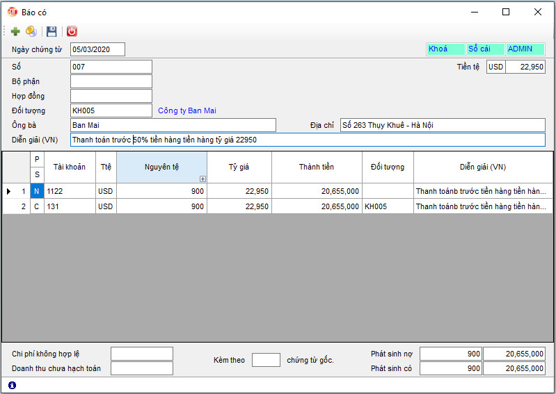 3TSoft - Hướng dẫn theo dõi chênh lệch tỷ giá (Phần I)